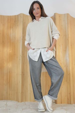 Anine Soft Touch Classic Jogger Washed Grey